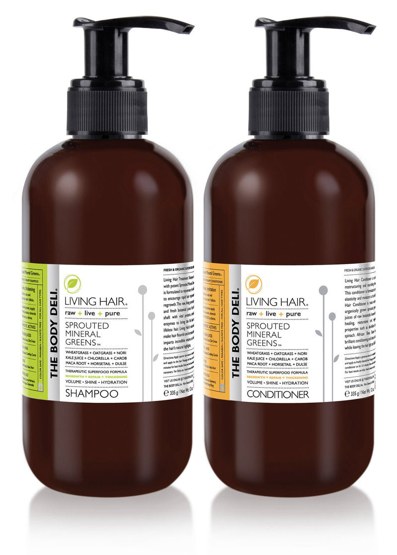 Living Hair Sprouted Greens Shampoo and Conditioner Duo